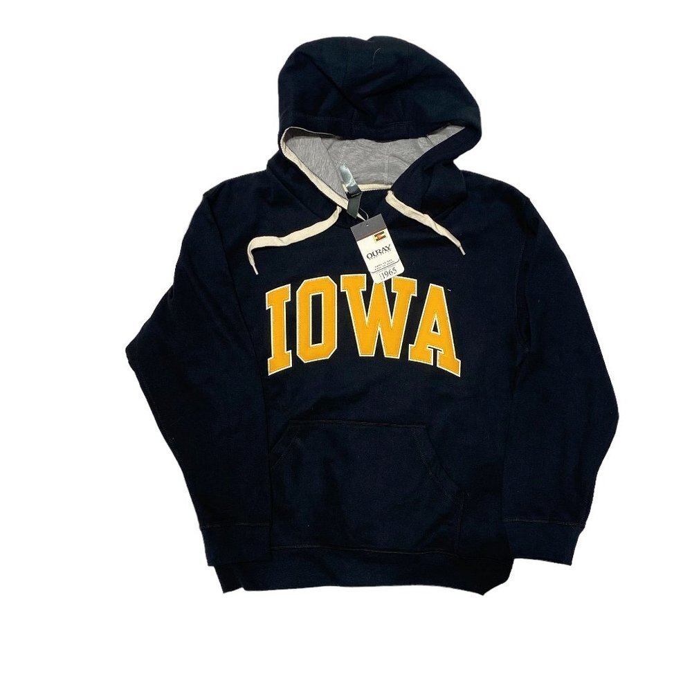 OURAY Sportswear NCAA Iowa Hawkeyes Legacy Nuvola Hooded Sweatshirt Black